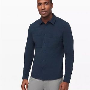Lululemon mens long sleeve button down shirt - medium